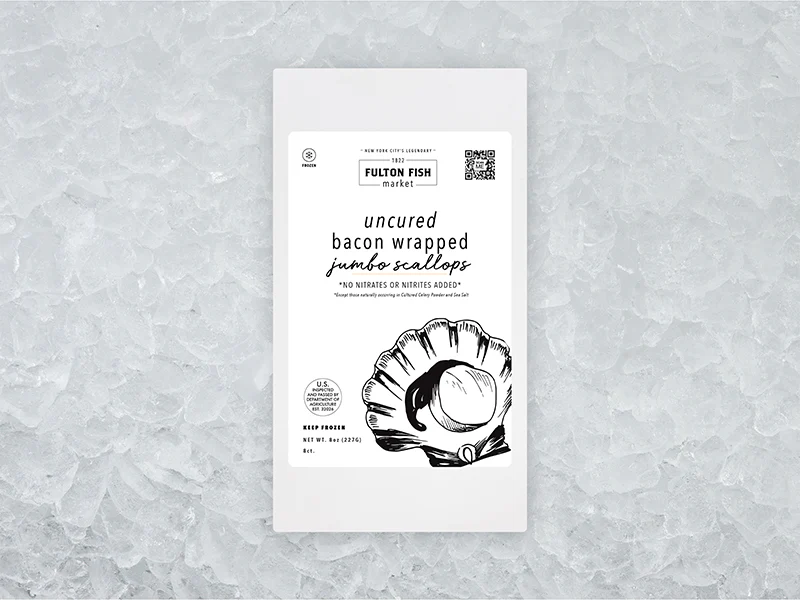 Bacon-Wrapped Jumbo Scallops - 8ct - Image 2