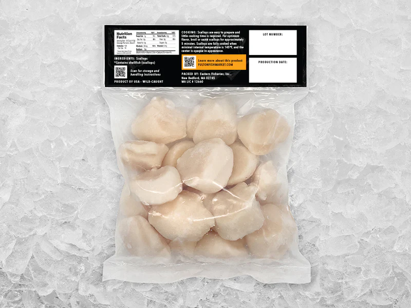 Fulton's Finest Wild Colossal Dry Sea Scallops - 1lb - Image 4