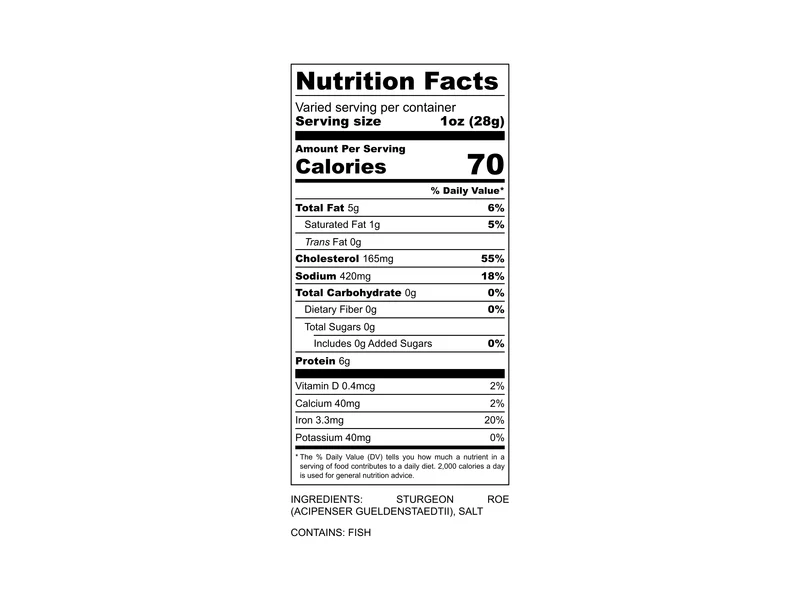 Fulton Fish Market Classic Osetra Caviar - Image 3