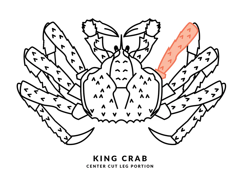 Cooked Wild Jumbo Golden King Crab Center Cut Legs - 1lb - Image 4